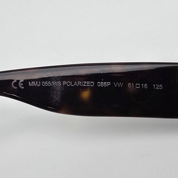 Marc by Marc Jacobs MMJ055/P/S Tortoise Frame Polarized Brown Lens Sunglasses - Picture 7 of 14